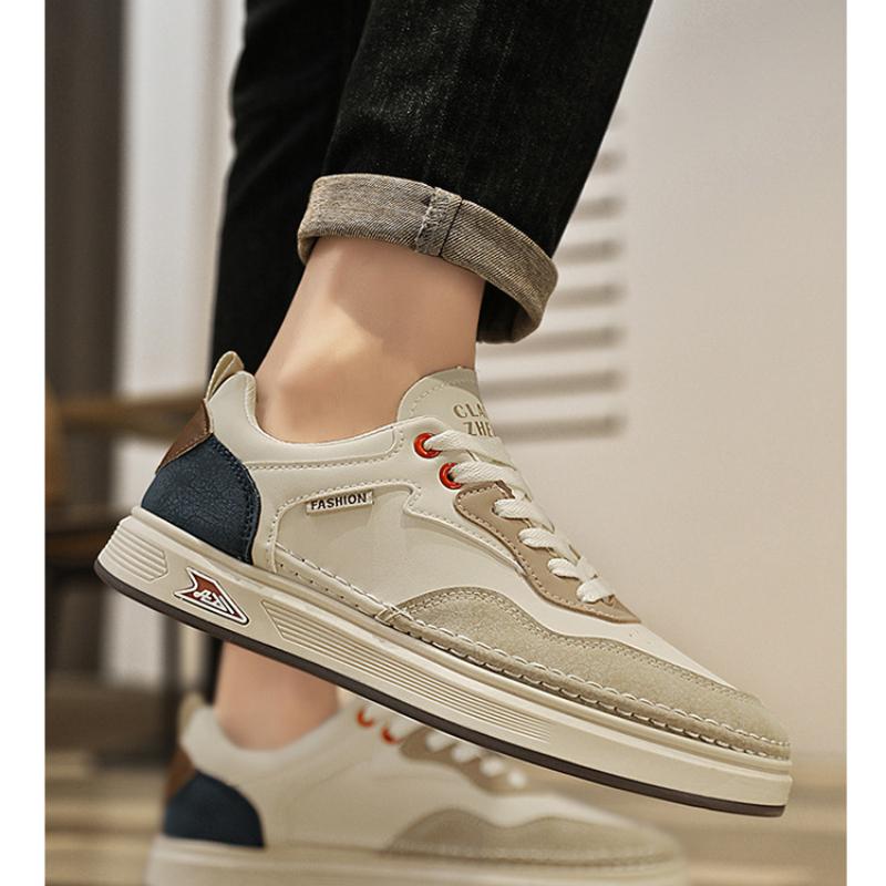 Fashion 2025 New Trendy Men's Shoes Fashionable Versatile Sports Style Casual Leather Face Men's Casual Shoes Breathable Sneakers