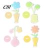 Transparent Card Holder Acrylic Desk Memo Holder, Flower Shaped Photo Display Clip Stand, Home Durable Office Table Number for Cards Paper Note