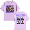 Rick Astley The Reflection Tour 2026 Magliette Grafiche Unisex Vintage Cotone Oversize Maglietta Estiva Abbigliamento Alta Qualità Maglietta