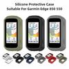 Silicone Case for Garmin Edge 850 550 Protective Cover Bumper Anti-collision Protector Shell for Garmin Edge 850 550 Bicycle GPS