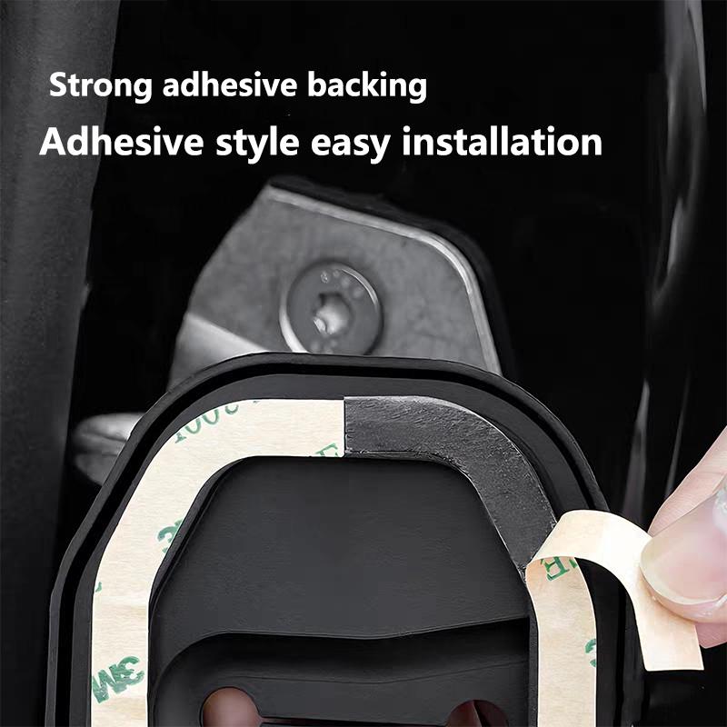 4Pcs Motorcycle sticker /Silicone Car Door Lock Buckle Car Door Latch Mute Damping Cushion For BMW M 2 3 E46 E90 E60 F30 F10 E39 XR1