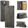 For iPhone 14 Plus Vintage Leather Flip Wallet Case with RFID Blocking Card Slot, Matte Retro Folio Cover for Women Men (4 Colors)