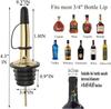 12 Pack Liquor Bottle Pourers Stainless Steel Olive oil Dispenser Spout, Alcohol Pourer Spouts Dust Caps