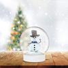 15Pcs DIY Snow Globe Accessories Plastic Clear Parts for Holiday Winter Decorations Snow Globe Replacement Snowglobe
