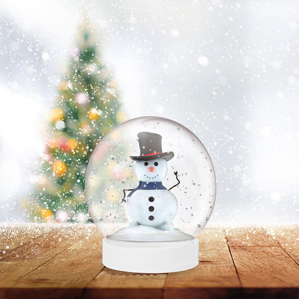15Pcs DIY Snow Globe Accessories Plastic Clear Parts for Holiday Winter Decorations Snow Globe Replacement Snowglobe