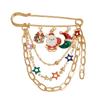 Cartoon Waistband Pin Snowflakes Dress Shawl Clip Simple Enamel Badge  Clothing Accessories