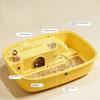 Transparent Hamster Habitat Ventilation Gerbils House Portable Large Hamster Cage  for Bunny
