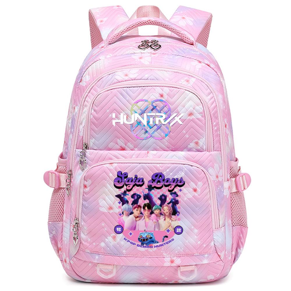 Cartoon K-Pop Printed Backpack Student Teenager Bookbag for Boy Girl Schoolbag Kid Gift Women Large Capacity Waterproof Travel Bag Mochila
