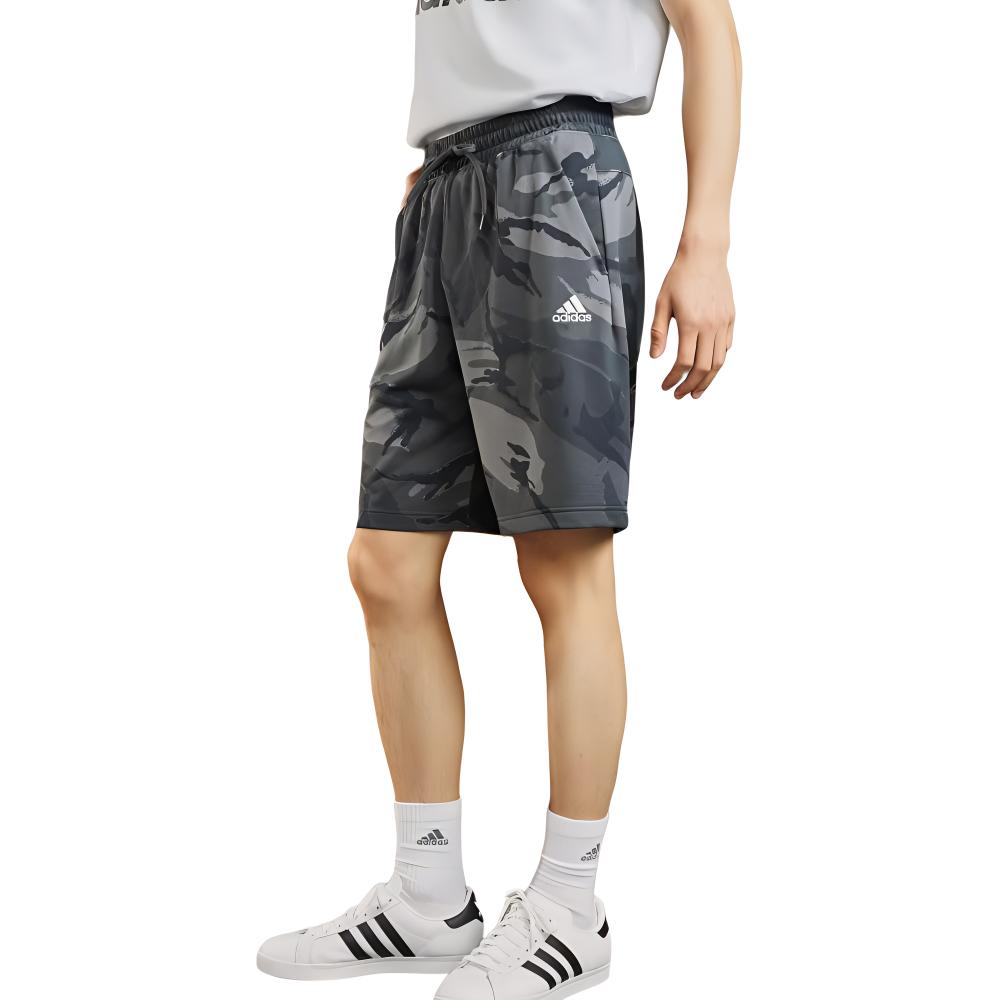 adidas ESSENTIALS CAMOUFLAGE SHORTS Casual Shorts Unisex Solid Dark Gray IS2017
