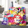 1Pc Magic Frozen Kingdom Blanket For Couch Bed Plush Cozy Fuzzy Blanket Super Soft Warm Blankets For Fall And Winter 091868