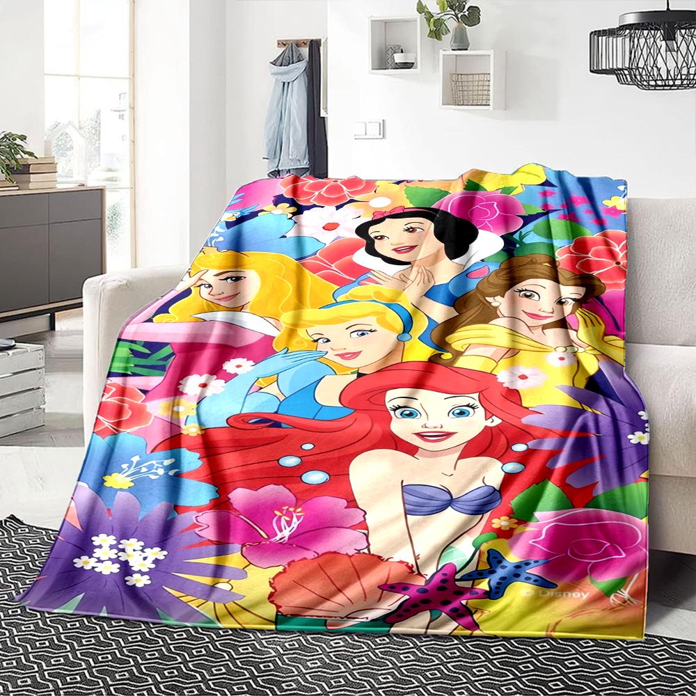 1Pc Magic Frozen Kingdom Blanket For Couch Bed Plush Cozy Fuzzy Blanket Super Soft Warm Blankets For Fall And Winter 091868