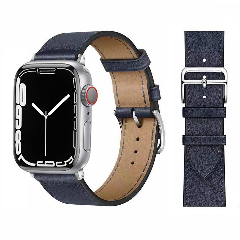 Leather Watch Straps for Watch band 46mm 44mm 49mm 45mm 42mm 40mm 38/41mm bracelet iWatch series 10-Ultra 9-8-7-6-5-4-3-SE