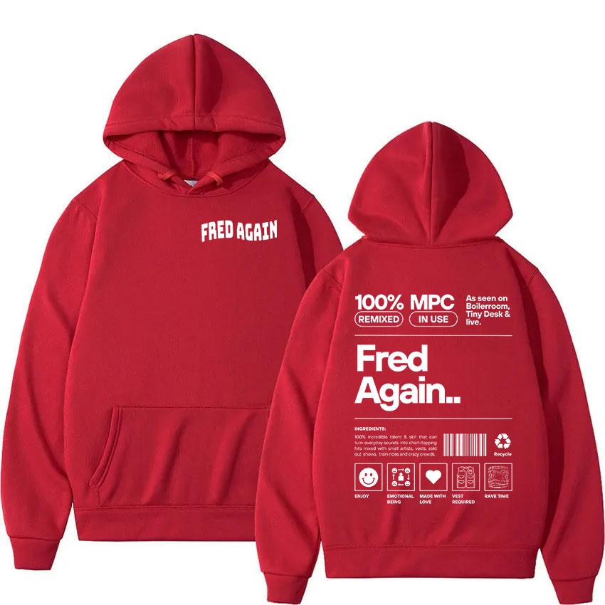

Fred Again Music Album Print Hoodie Men Women Hip Hop Fashion Pullover Sweatshirt Casual Long Sleeve Oversized Hooded Streetwear S