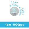 1100pcs 0.39 inch QC Passed Tamper Proof Stickers Silver High Security Tamper Evident Warranty Void Hologram Labels w/Unique Sequential Serial