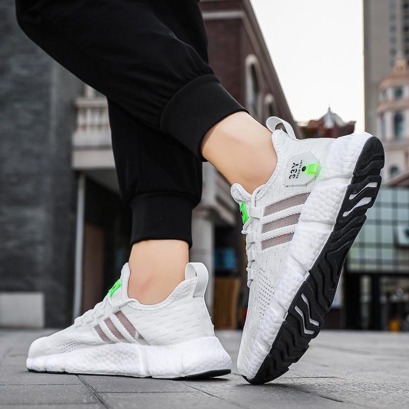 Männer Casual Sport Schuhe Leichte Turnschuhe Weiß Outdoor Atmungsaktive Mesh Schwarz Laufschuhe Athletische Jogging Tennis Schuhe