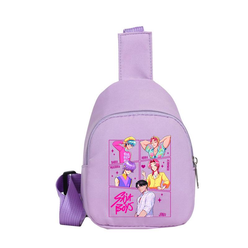 Casual Children'S Breast Bag Animation Cartoon Printing Fashion Boys And Girls Crossbody Bag Change Small Backpack