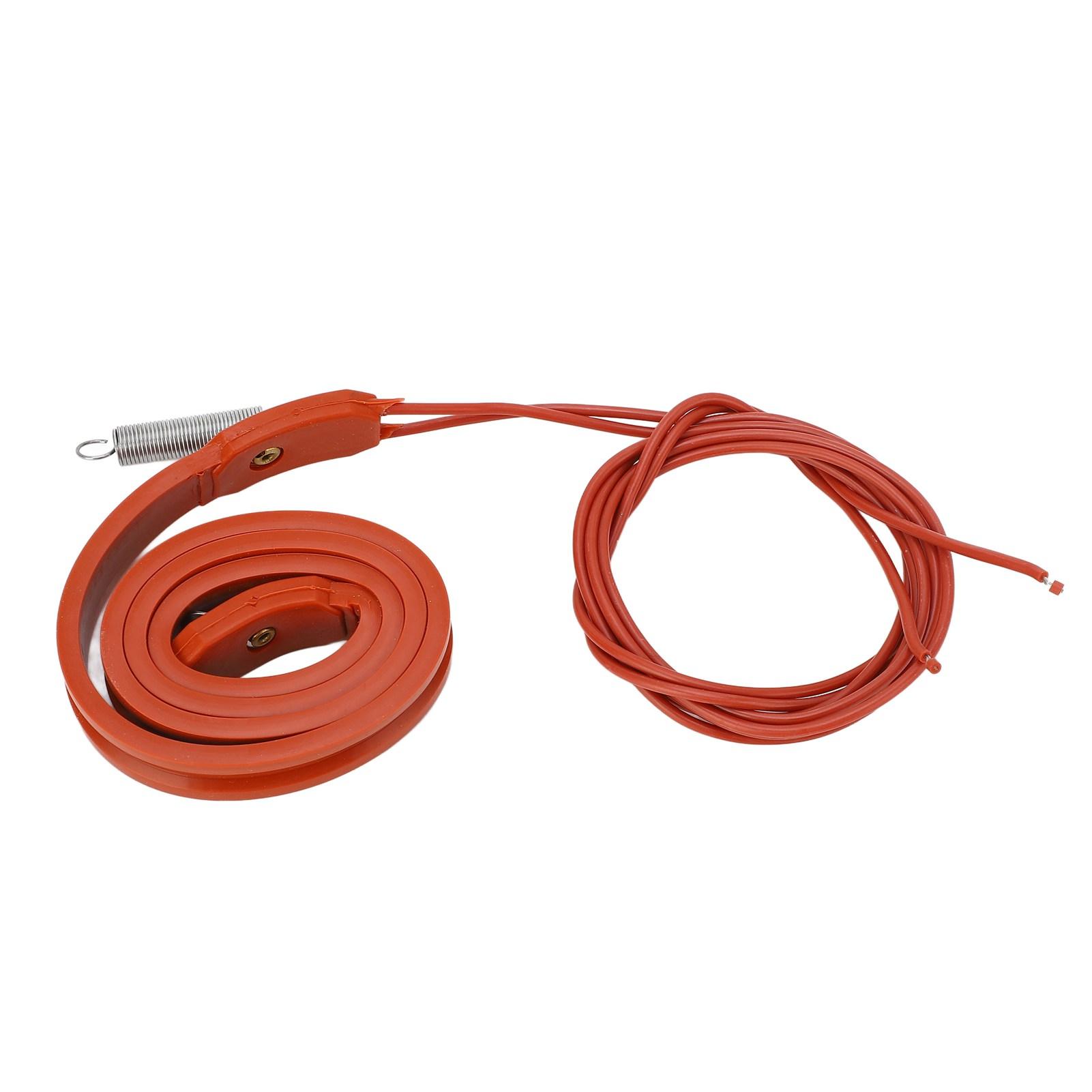AC220V 45W Heating Tape Self Regulating Insulation Electric Heating Cable for Compressor Water Pipe Silicone Rubber