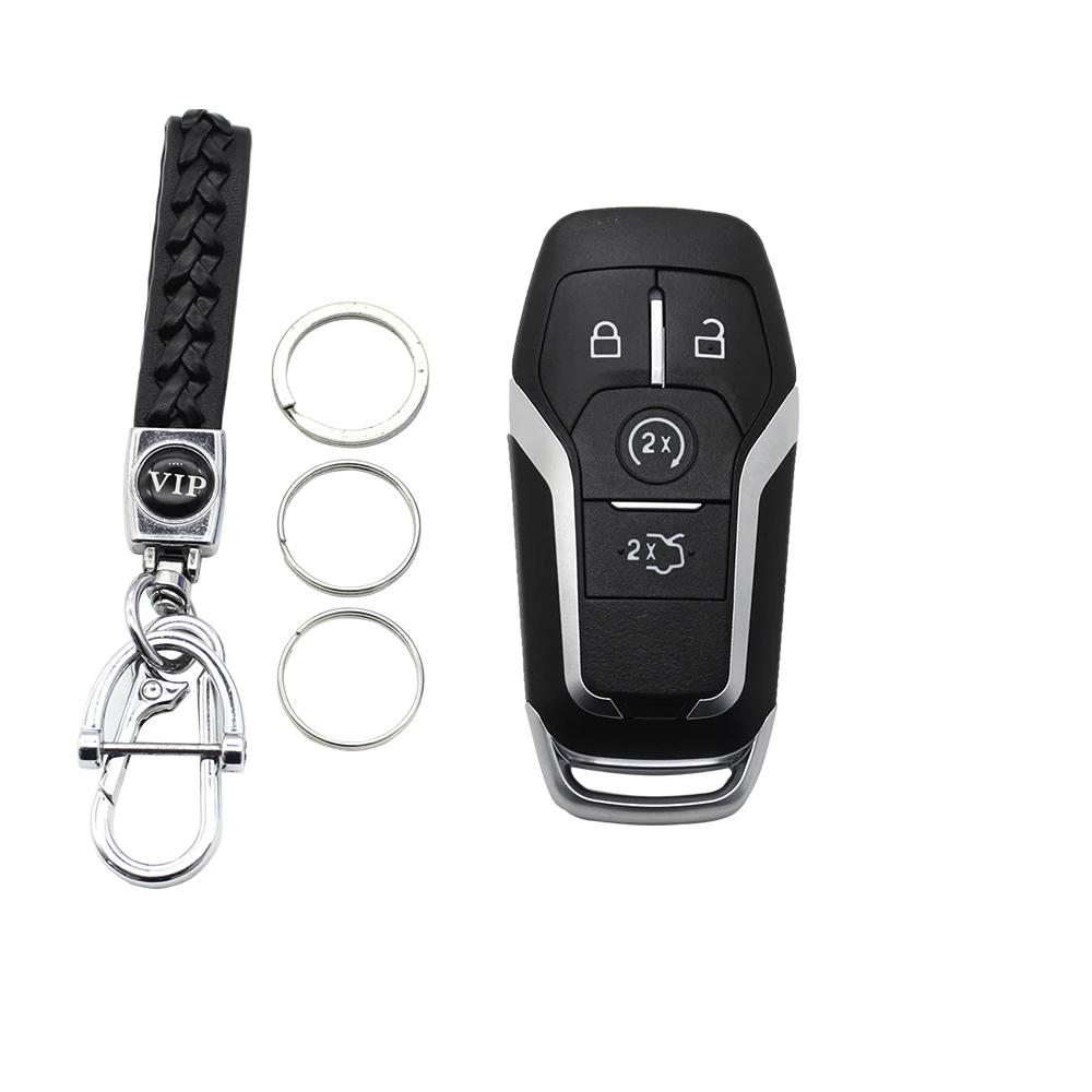 Cocolockey Smart Remote Key Shell For Ford Mustang Explorer Expedition F150 4 5Button Keyless Key Fob Cover Hu101 Replacement