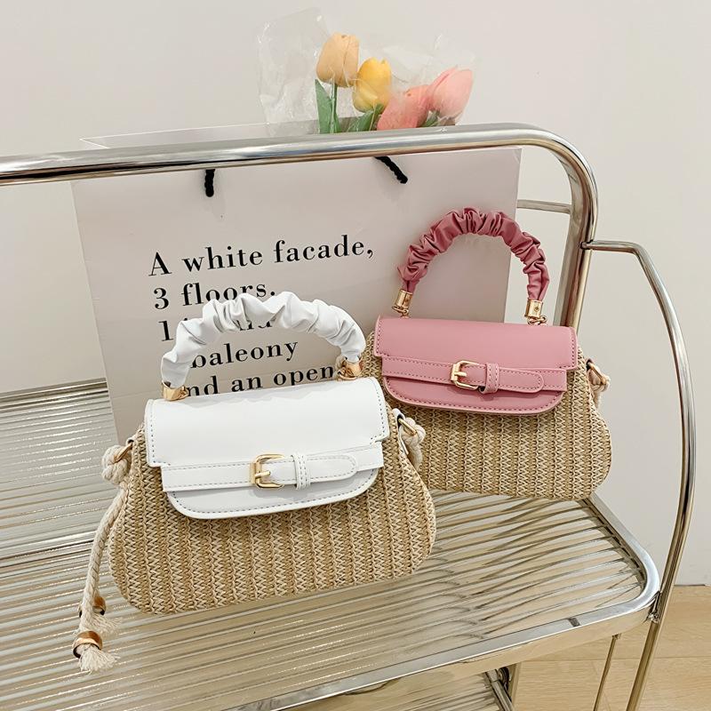 Women's bag 2025 new fashion versatile foreign style handbag straw bag trendy texture casual shoulder messenger bag