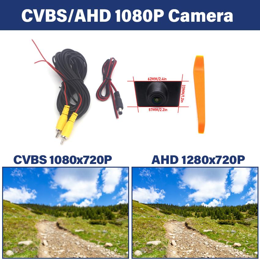 

AHD 1080P Fisheye CCD Автомобильная камера переднего вида для парковки с положительным логотипом для Hyundai IX35 2010 2011 2012 2013 2014 2015 Водонепроницаемая AHD 1280x720P