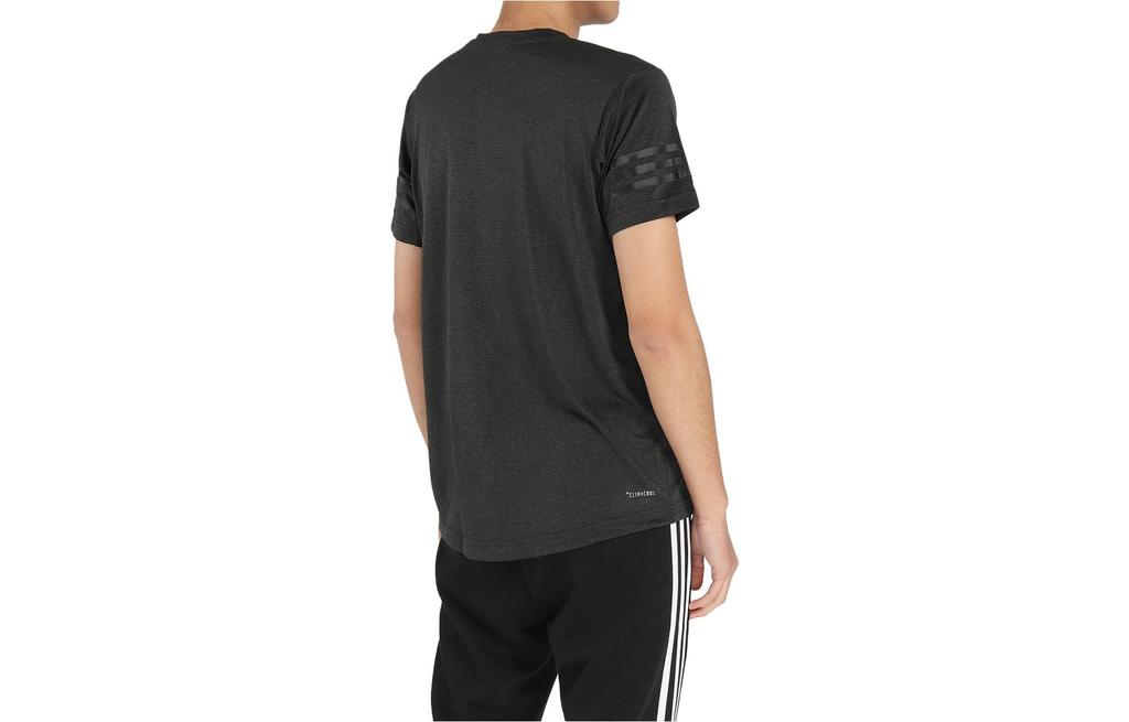 adidas T Shirts Men's Dark Gray Crew Neck Moderate Straight Fit CE0867