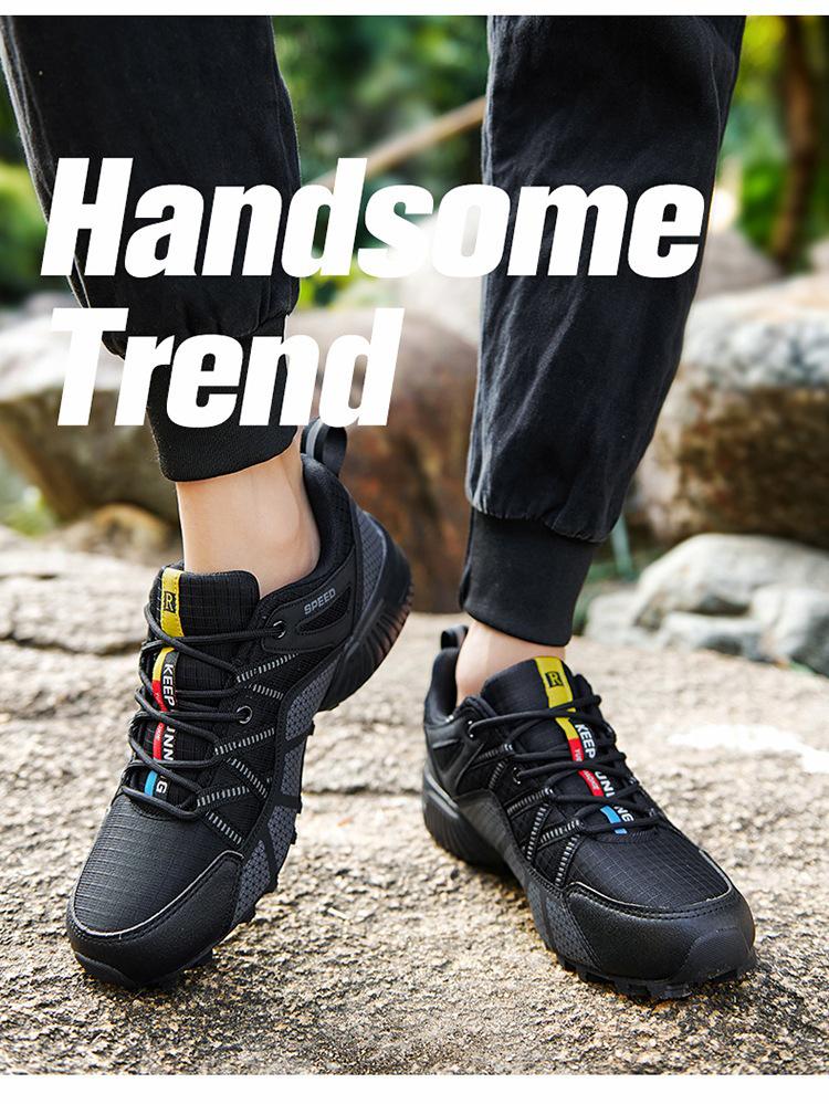 2025 Leichte atmungsaktive Mesh-Sportschuhe für Herren, rutschfest, für Outdoor, Freizeit, Wandern