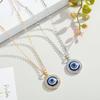 Dot Diamond Lucky Blue Eye Necklace for Evil Eye Pendant Necklace Turkish for Evil Eye for Protection and Blessing for W