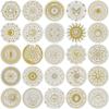 50 Magic Moon & Sun Hot Stamping PET Transparent Stickers - 50 Sheets/Set for DIY Decoration