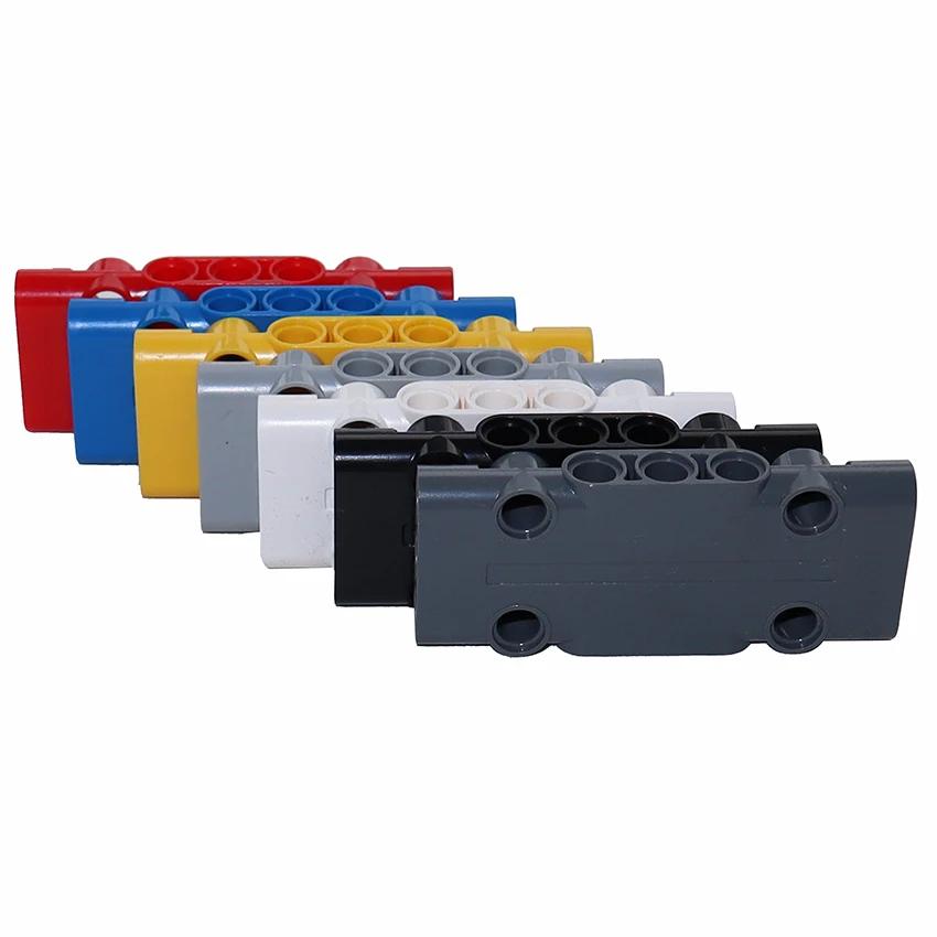 Non-Toxic Moc Building Blocks Bricks 4Pcs Techncial Flat Panel Plate 7X3X1 Assembles Diy Car Toys Parts Compatible With 71709 Panels