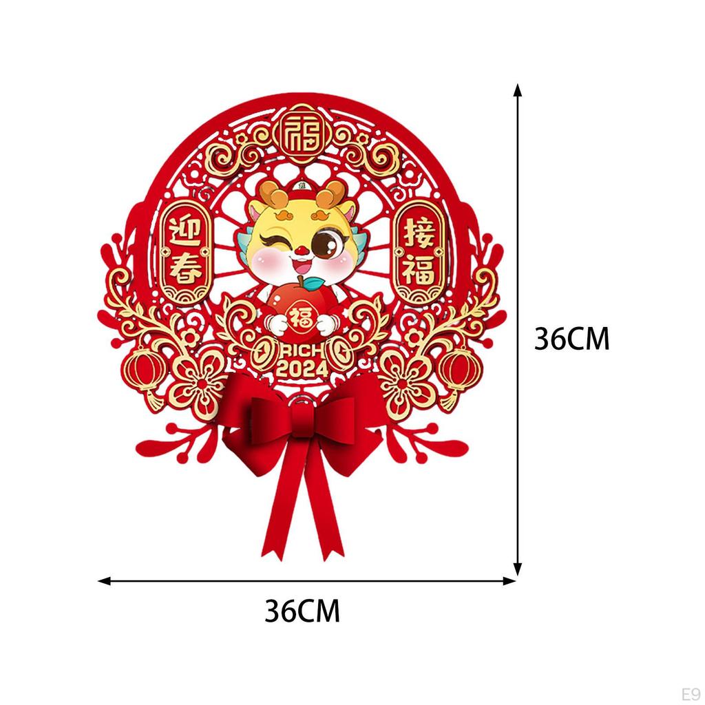 Chinese Year Decorations Stickers Lunar Window Cling Wall Decal for Spring