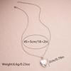 Stainless Steel Silver & Gold Women's Heart Photo Frame Locket Necklace