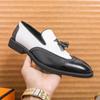 Fashion Tassel Fashion Shoe Office for Men Casual Leather Shoes Loafers Driving Moccasins Comfortable Slip on Wedding Shoes Pointed Toe