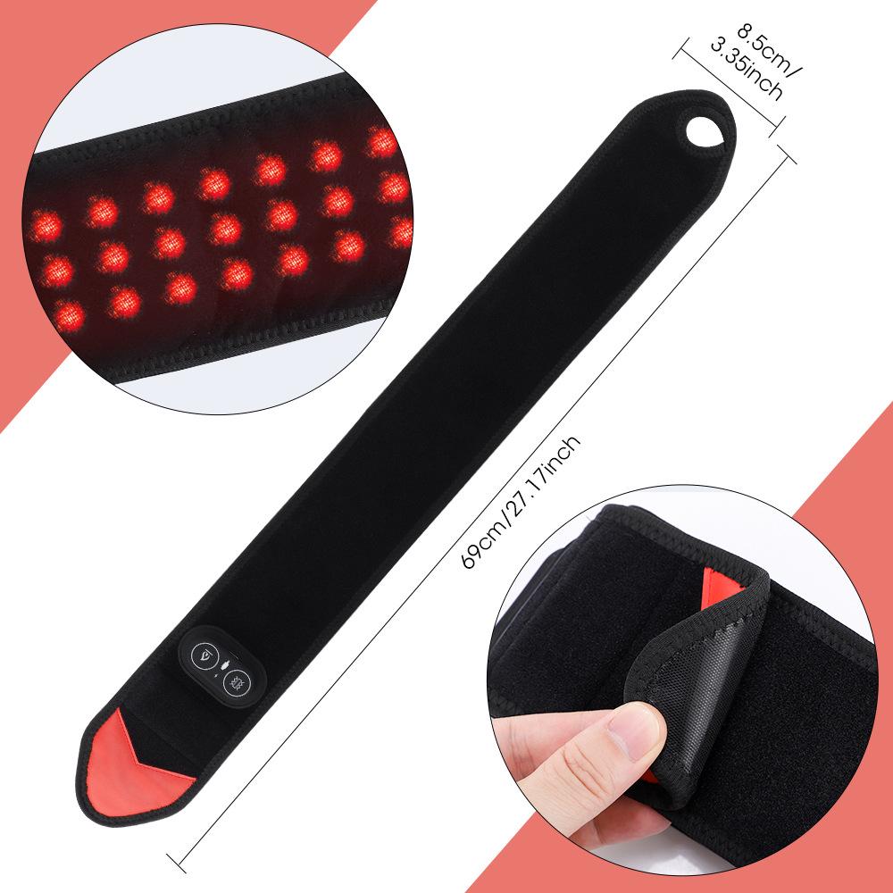 Grenzüberschreitender Handgelenk-Massager mit 36 roten Lichtperlen und Heizband