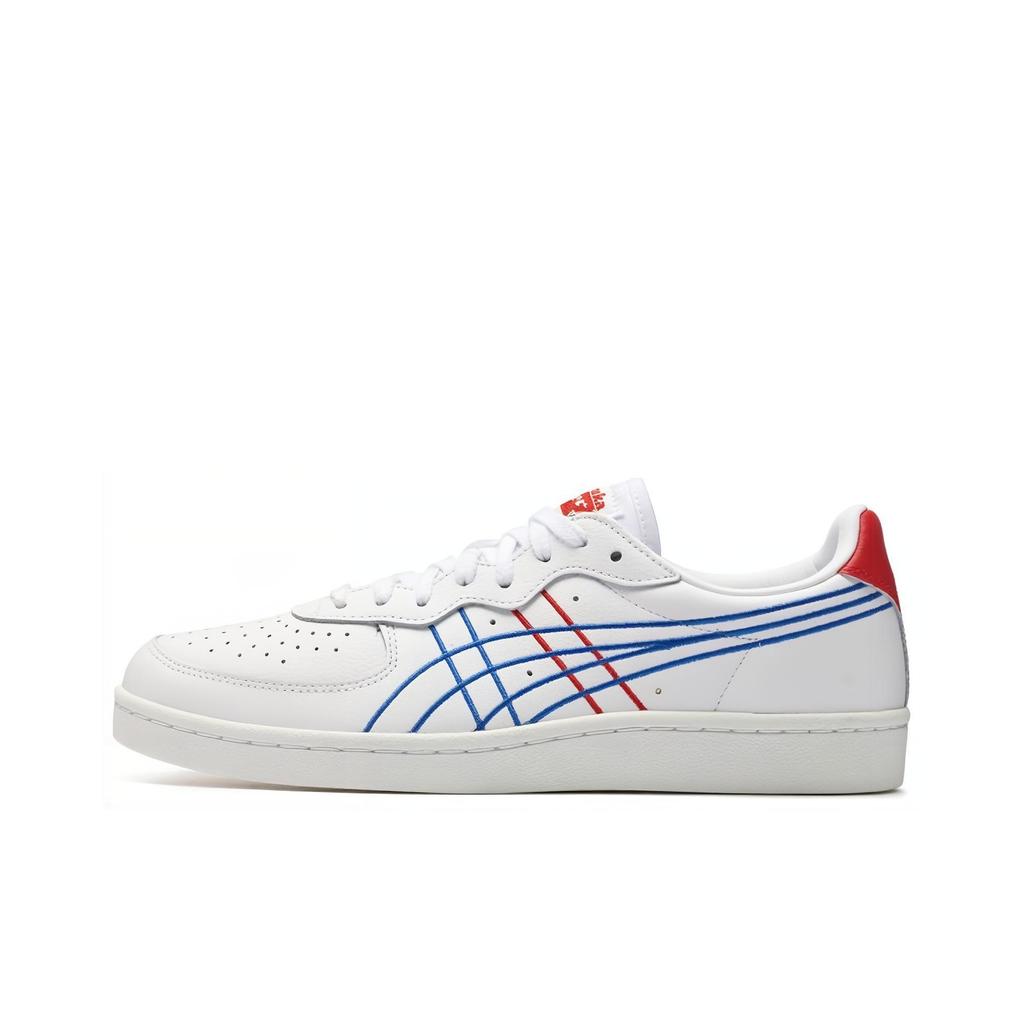 ONITSUKA TIGER Gsm Sd Bequeme Tägliche Rutschfeste Langlebige Low Top Skate Schuhe Unisex Sneaker Weiß Blau Rot 1183A653-101