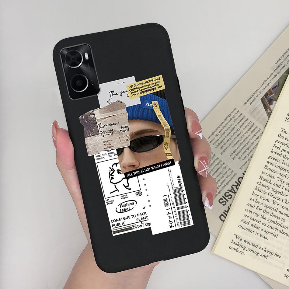 Phone Case For Oppo A96 A97 Cat Monster Soft Matte Silicone Anti Drop Back Cover For Oppo A 96 97 OppoA96 Bumper Funda Coque Bag