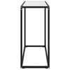 VidaXL Table console Blanc 80x35x75 cm Verre trempé
