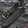 20MM 22MM Pasek do zegarka z prawdziwej skóry bydlęcej Vintage Miękki z cielęcej skóry pierwszej warstwy Pasek do zegarka Męski Brązowy Czarny Ręcznie szyty Bransoletki