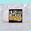 Geometric Square Painted Badge Premium Metal Brooch Stylish Decorative Letter Accessory For All Seasons