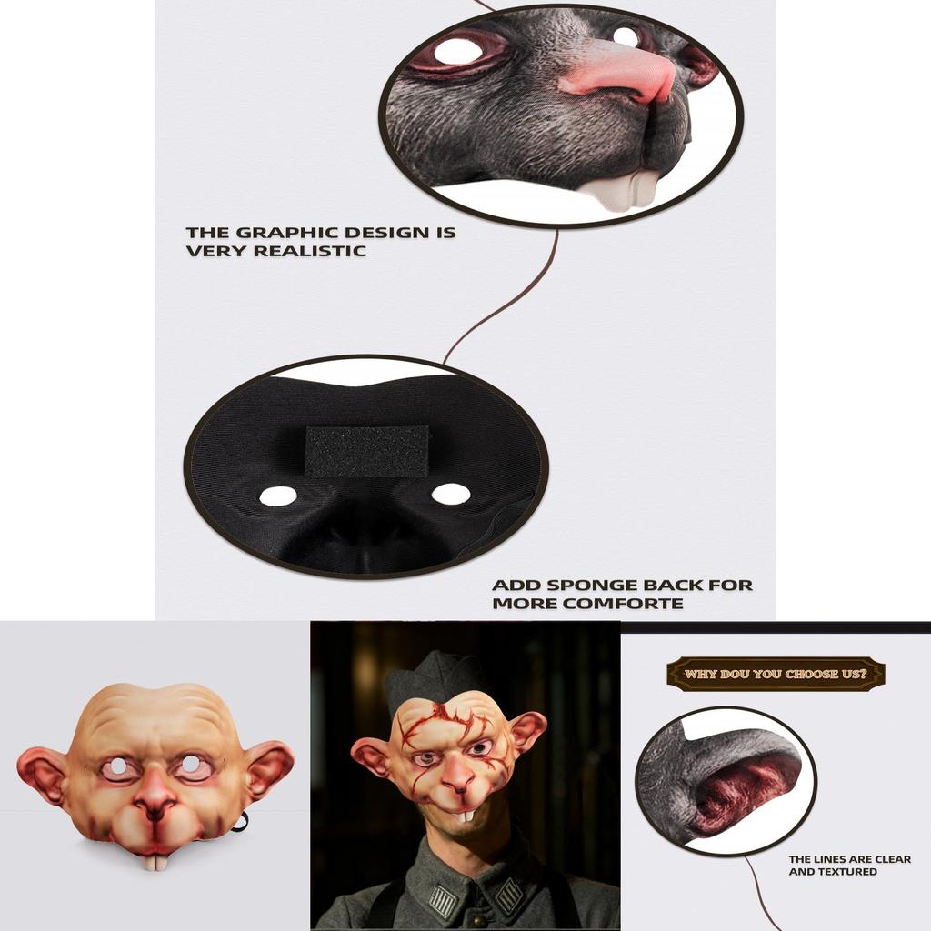 Halloween Mouse Mask Eva Cosplay Costume Prop For Party And Cosplay Events