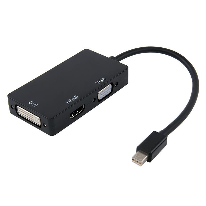 

Мини адаптер-конвертер Mini Bolt Thunder Dp To Vga Hdmi Dvi 3в1 Кабель Display Port