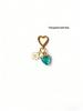 Charming Bowknot Heart-Shaped Strawberry Keychain