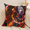 SSeraph Of The End Cushion Cover Silky Short Plush Invisible Zipper Dustproof Sofa Pillow Case For Home Decor