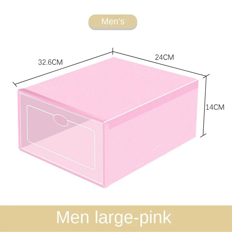 Shoe Organizer Stackable Shoe Storage Boxes Drawer Type Front Opening Shoe Rack Organizer Cabinet Shoes Container Thick Plastic