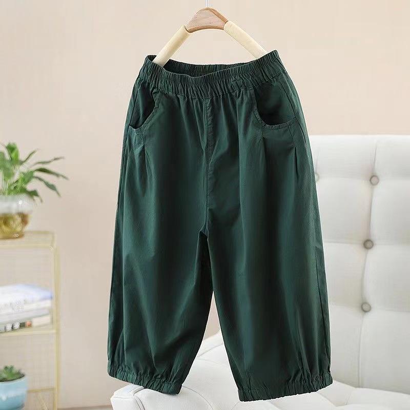 Women's Ethnic Style Plus Size Wide-Leg Shorts with Pockets