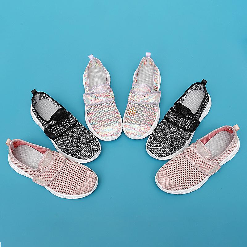 Fashion Pink Lightweight Casual Shoes Soft Sole Women Sneakers Mesh Breathable Slip On Loafers Big Size 42 Casual Shoe Flats Hollow out