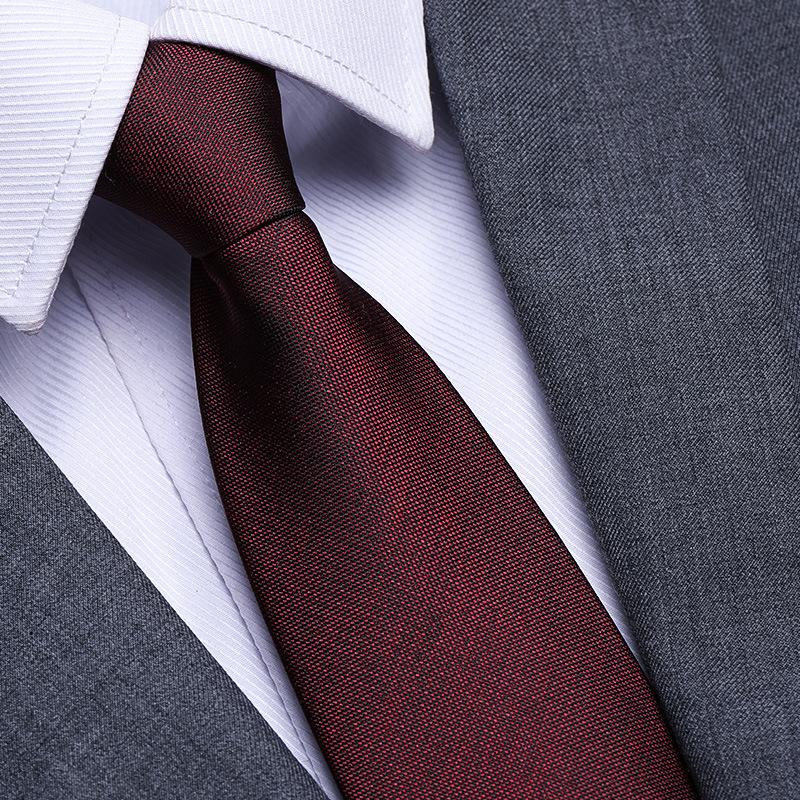 Married Men'S Red Zipper No-Tie Formal Tie Business Black Professional Groom Korean Version One-Pull Tie