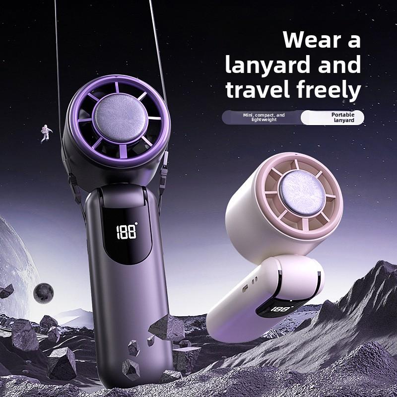 Portable Handheld Cooling Fan 3000mAh Rechargeable Semiconductor Personal Fan with High-Speed Brushless Motor for Travel & Daily