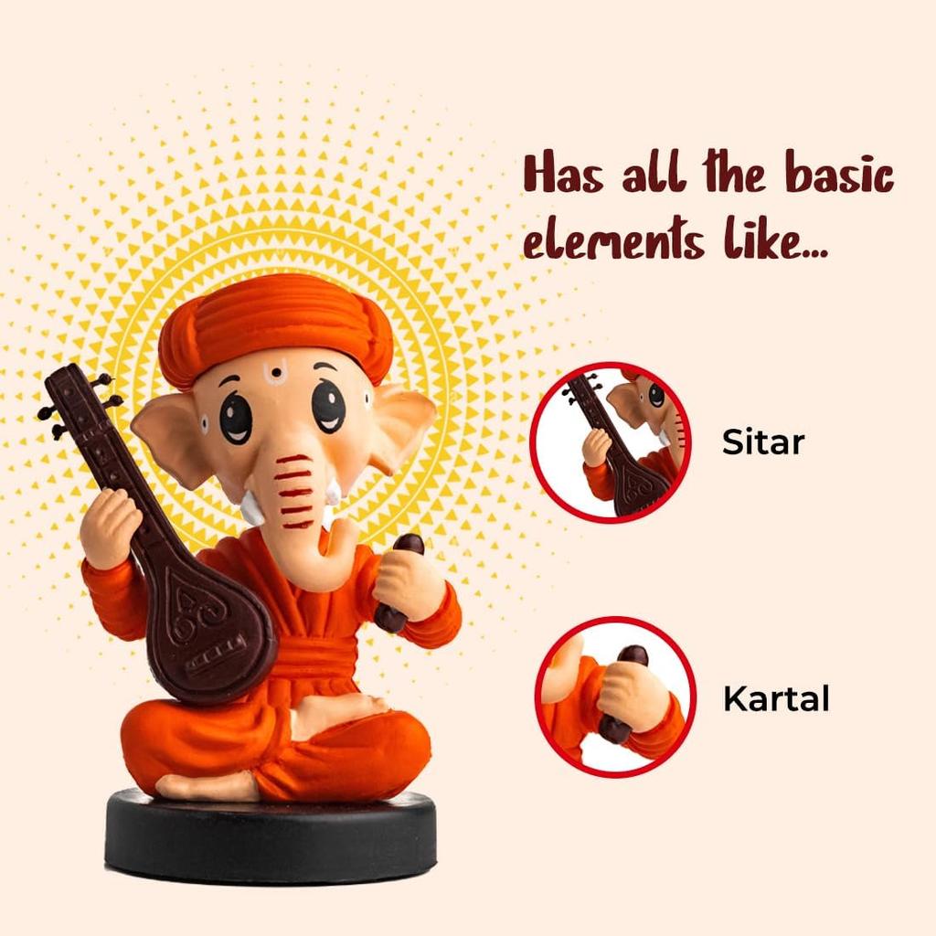 BUDDYZ Bobblehead Sitting Ganeshji