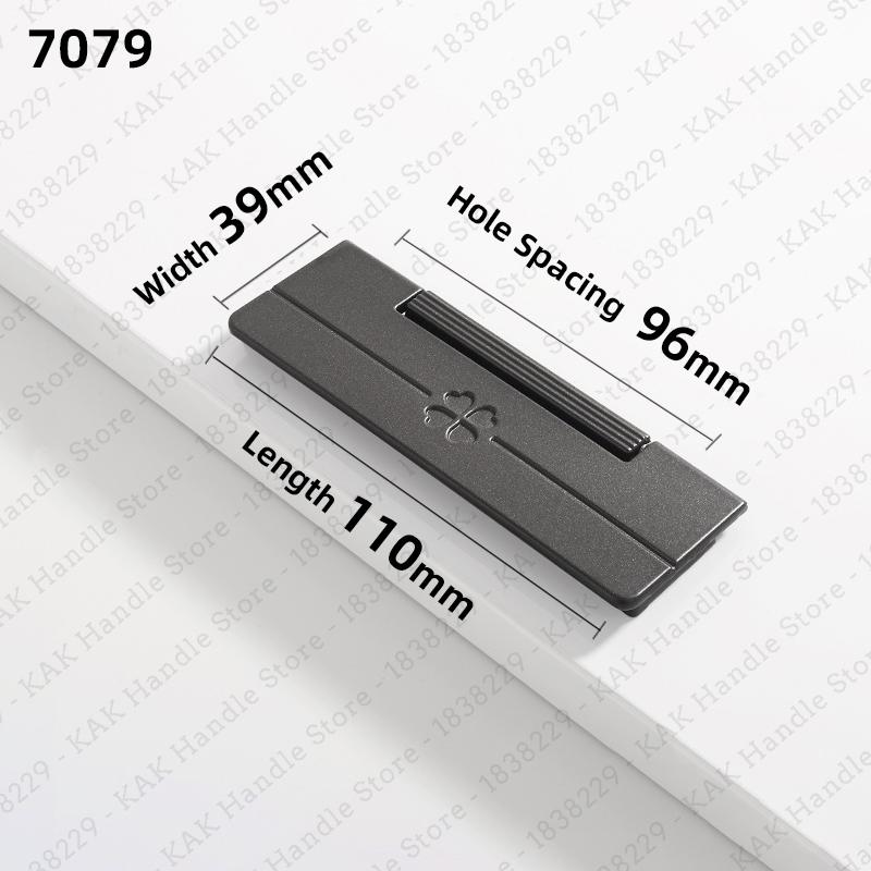 KAK Hidden Furniture Handle Gold Aluminum Alloy Flat Concealed Buckle Cabinet Pulls Flush Mounted Wardrobe Door Handle Hardware