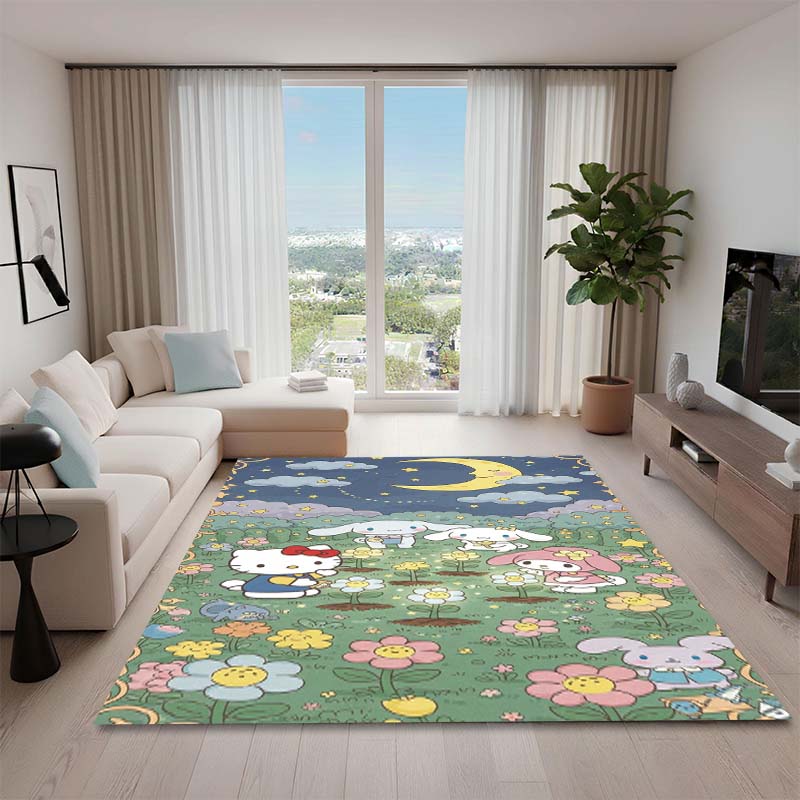 1PCCinnamoroll Cartoon Rug, Suitable for Bedrooms, Living Rooms, Sofas, Doormats, and Children's Non-slip Floor Mats.